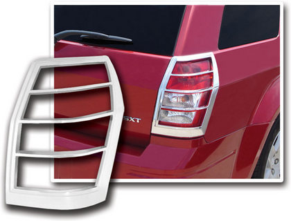 Restyling Ideas Chrome Tail Light Bezels 05-08 Dodge Magnum - Click Image to Close